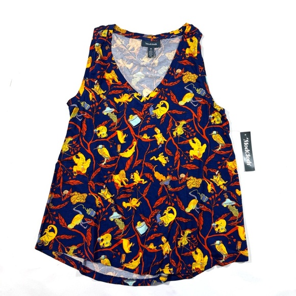 New ModCloth Endless Possibilities Tank Top Blue Critters - Picture 2 of 8